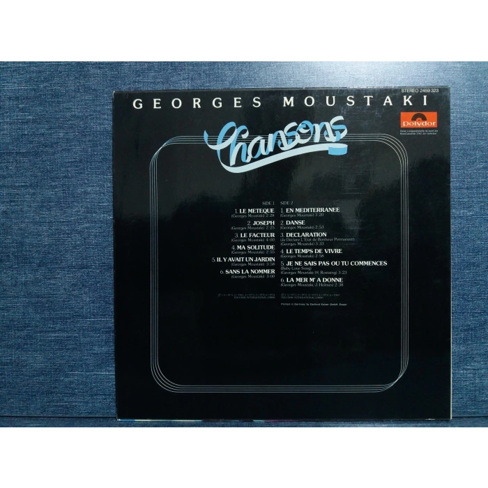 MOUSTAKI CHANSONS MUSIC LP