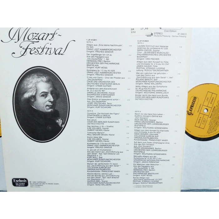 MOZART FESTIVAL CLASSIC 2 LP