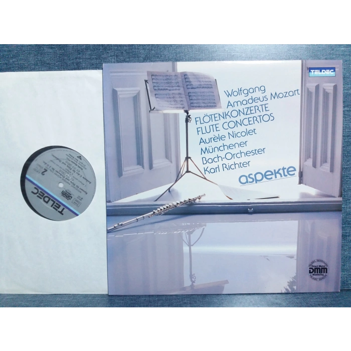 MOZART FLUTE CONCERTOS AURELE NICOLET BACH LP