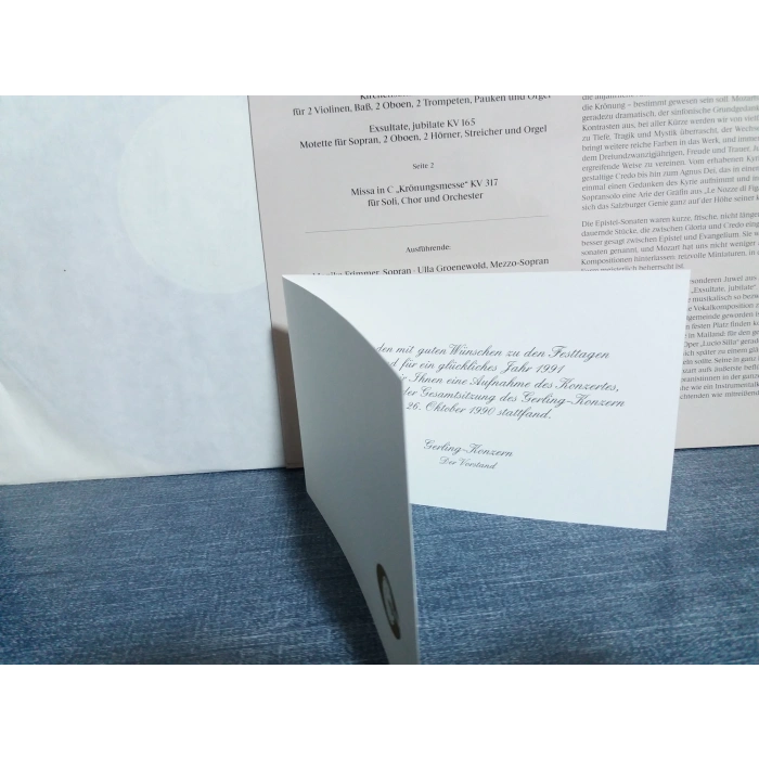 MOZART KIRCHEN SONATE MISSA PETER NEUMANN LP