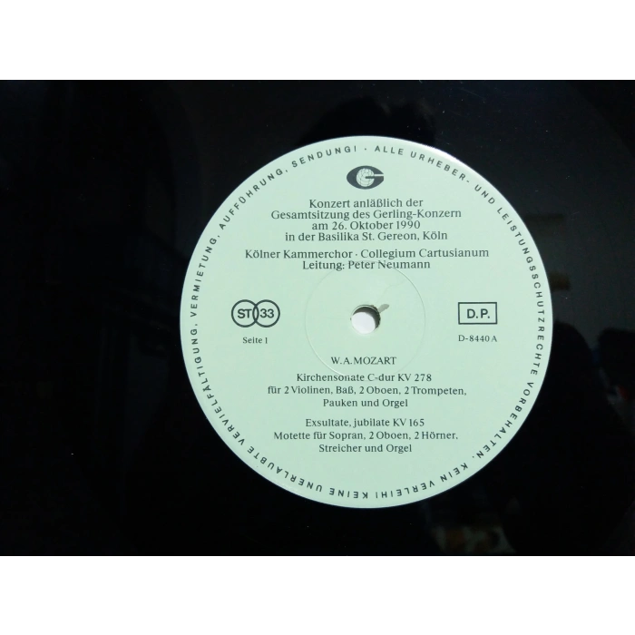 MOZART KIRCHEN SONATE MISSA PETER NEUMANN LP