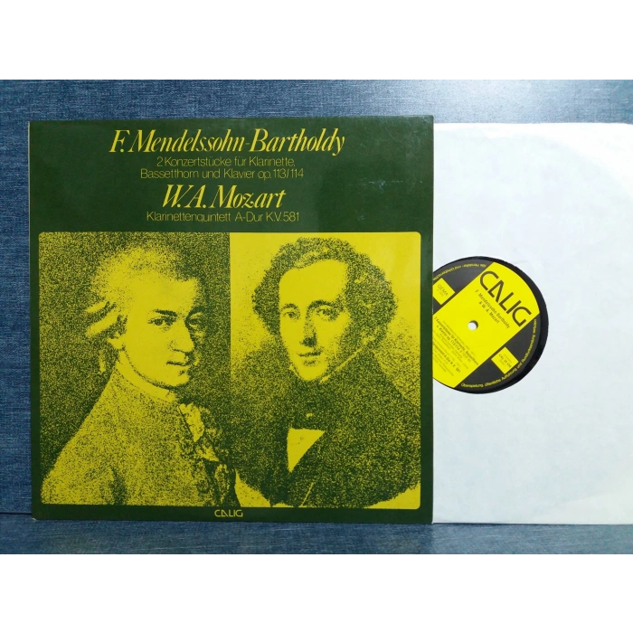 MOZART MENDELSSOHN BARTHOLDY KLARINET HORN KLAVIER LP