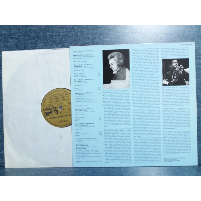 MOZART THE HORN CONCERTI RONDO KV 371 LP