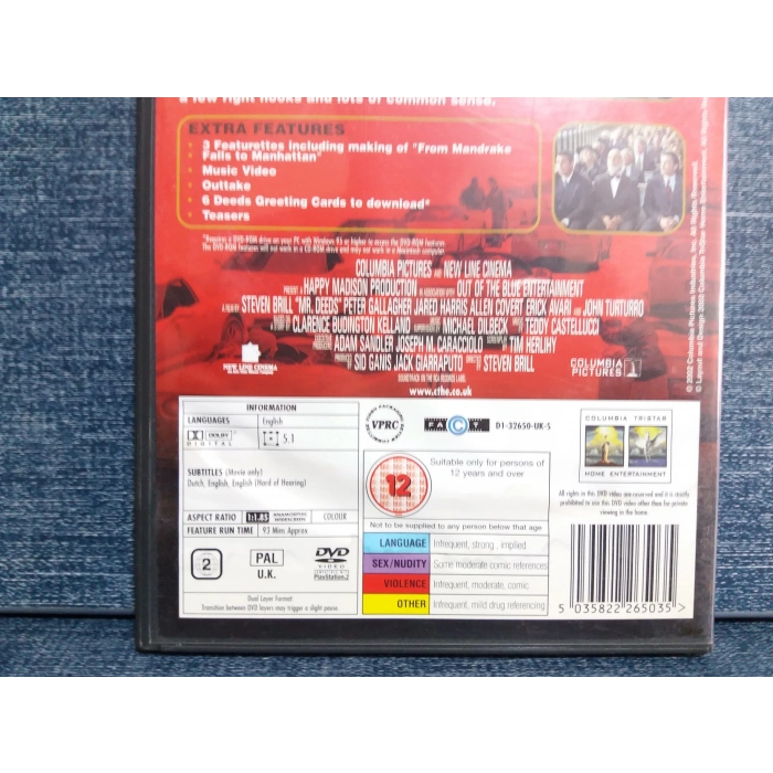 MR DEEDS  DVD FİLM  (İNGİLİZCE)