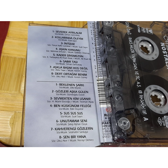 MUAZZEZ ERSOY NOSTALJI 2 MÜZİK KASET
