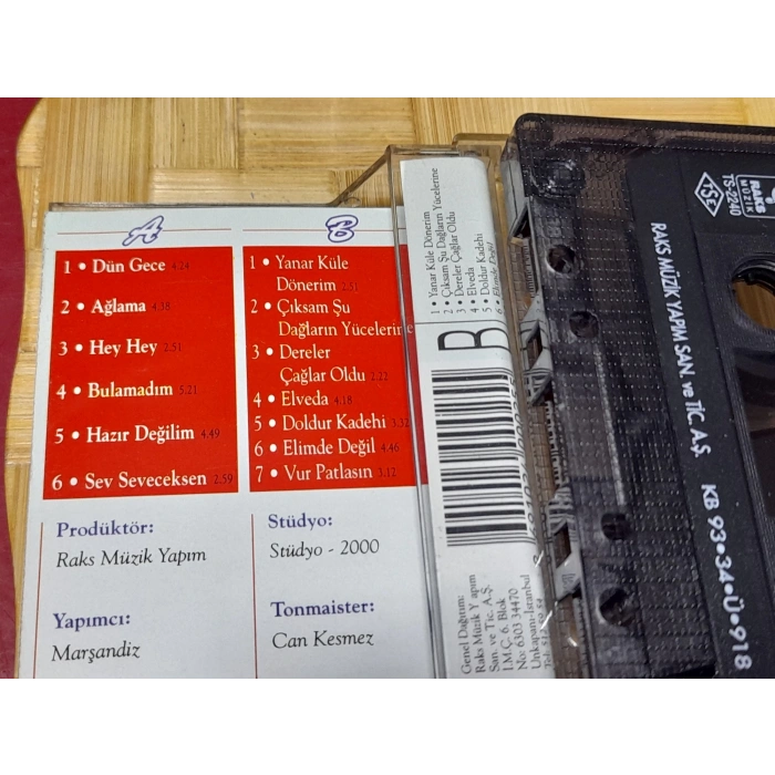 MUAZZEZ ERSOY SİZİ SEVİYORUM MÜZİK KASET