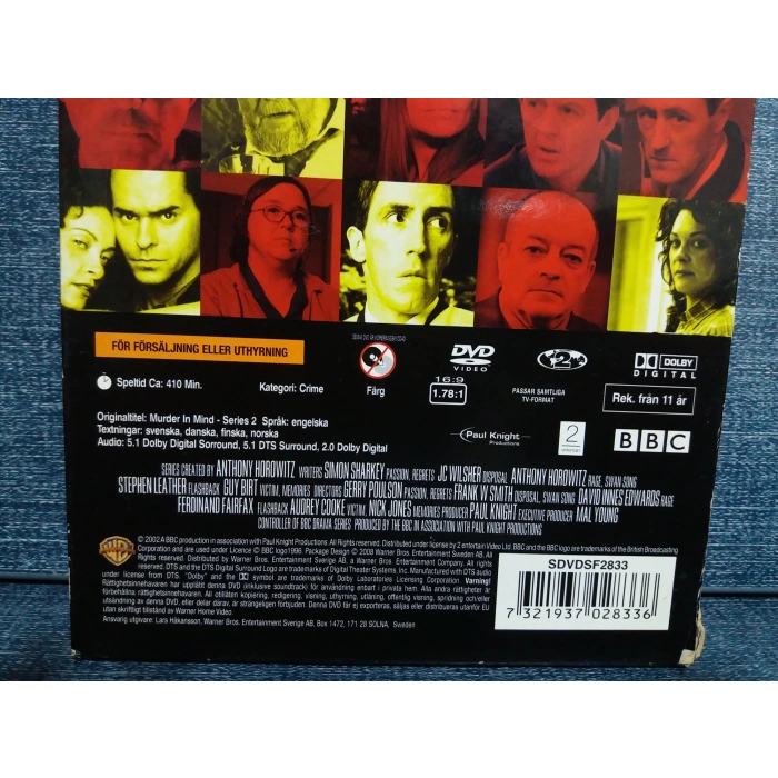 MURDER IN MIND SERIES 2 BOX SET 4 DVD FİLM (İNGİLİZCE)