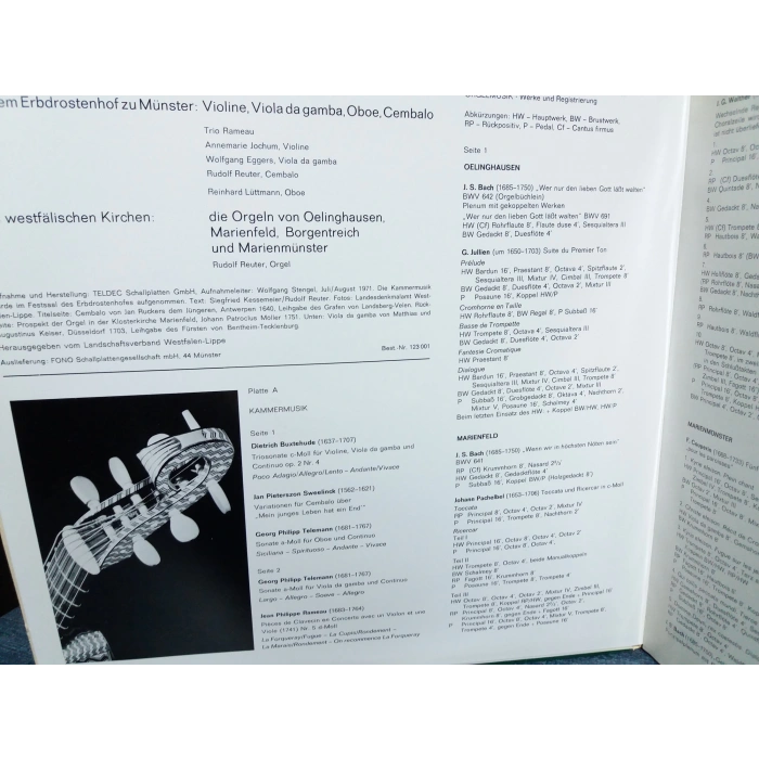 MUSIC ON HISTORICAL INSTRUMENTS 2 LP