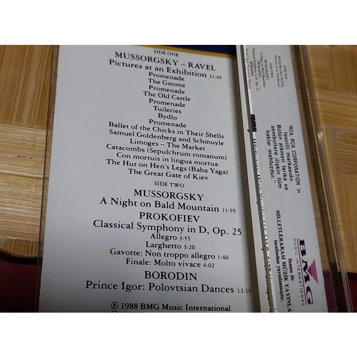 MUSSORGSKY PROKOFIEV BORODIN MÜZİK KASET