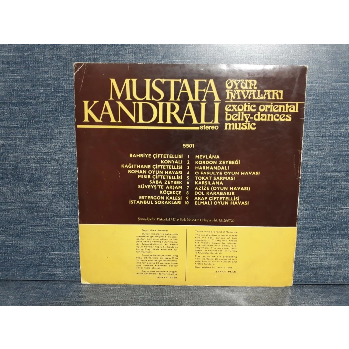 MUSTAFA KANDIRALI OYUN HAVALARI PLAK