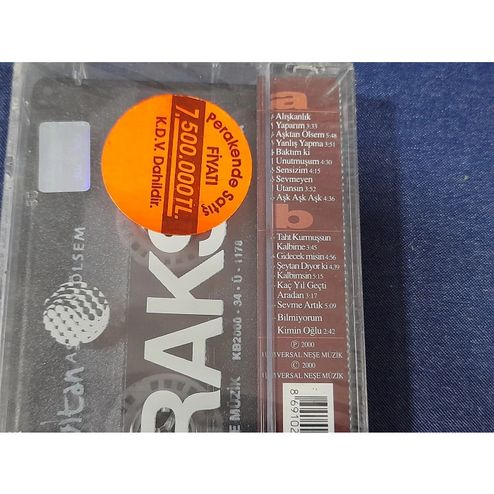 NADİDE SULTAN AŞKTAN ÖLSEM  MÜZİK KASET