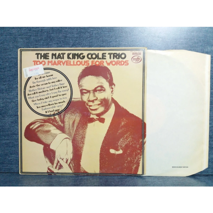 NAT KING COLE TRIO MARVELLOUS MUSIC LP ALBUM
