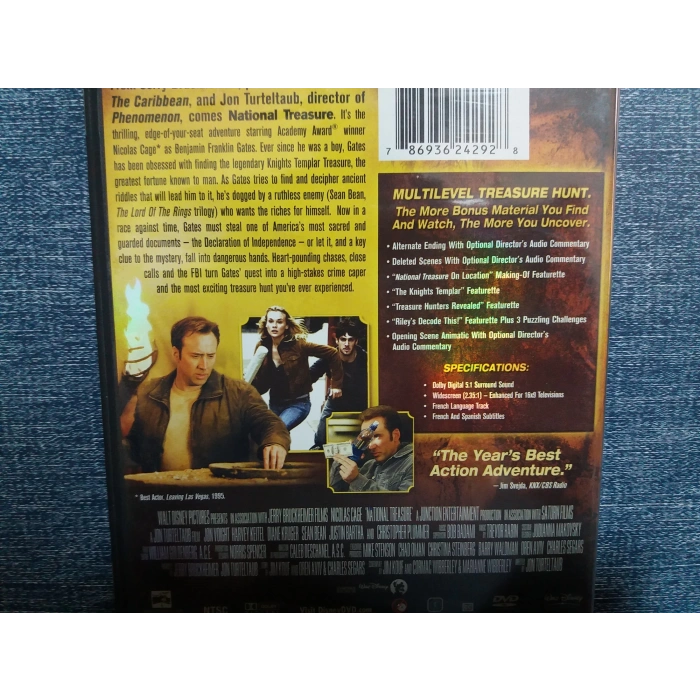 NATIONAL TREASURE DVD FİLM (İNGİLİZCE)