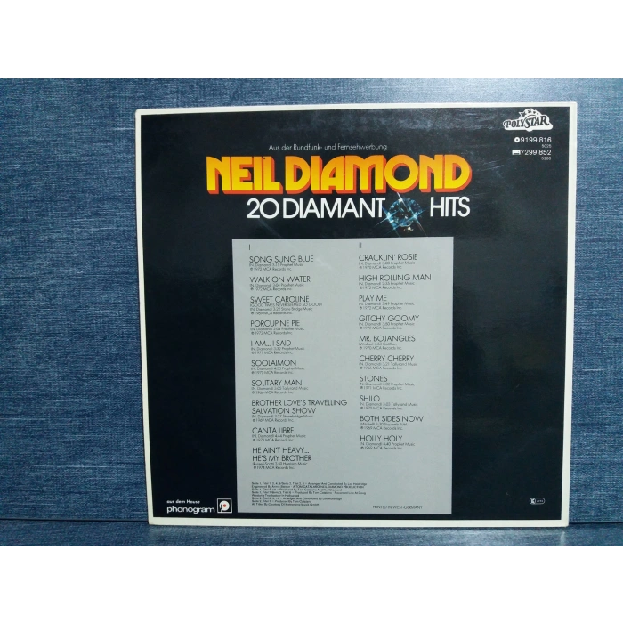NEIL DIAMOND 20 HITS  LP