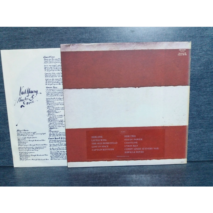 NEIL YOUNG HAWKS DOVES MUSIC LP