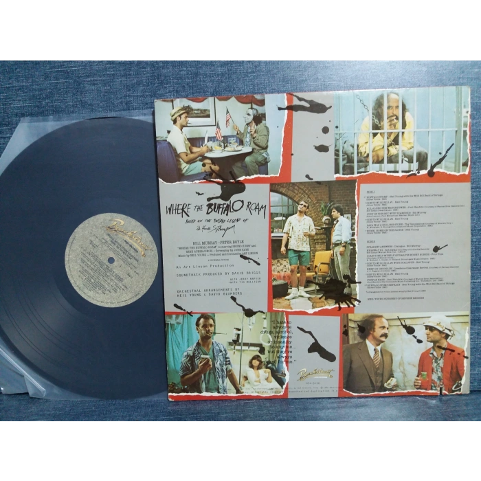 NEIL YOUNG WHERE THE BUFFALO ROAM SOUNDTRACK LP