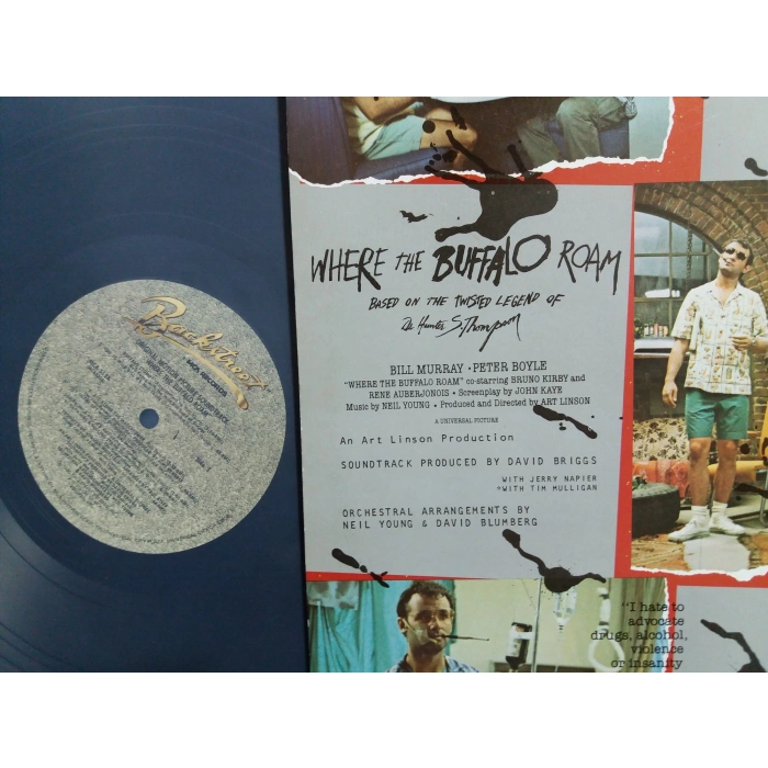 NEIL YOUNG WHERE THE BUFFALO ROAM SOUNDTRACK LP