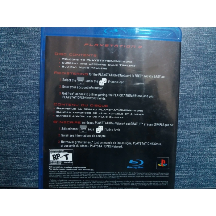 NETWORK PS3 PLAYSTATION BLU-RAY