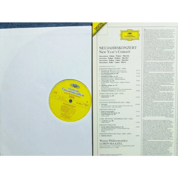 NEUJAHRS KONZERT WIENER PHILARMONIKE MAAZEL LP
