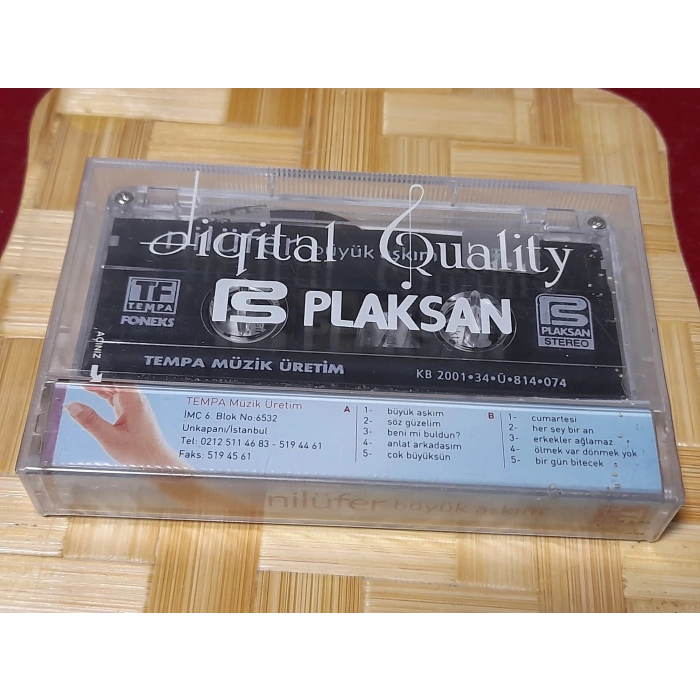NİLÜFER BÜYÜK AŞKIM MÜZİK KASET