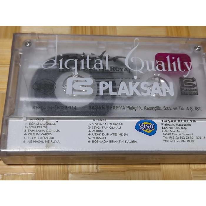 NİLÜFER NE MASAL NE RÜYA MÜZİK KASET