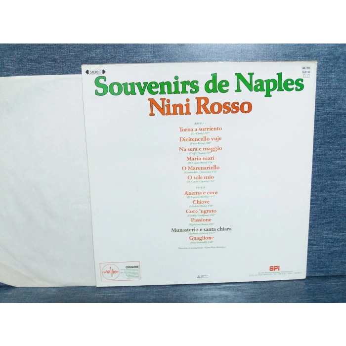 NINI ROSSO SOUVENIRS DE NAPLES MUSIC LP