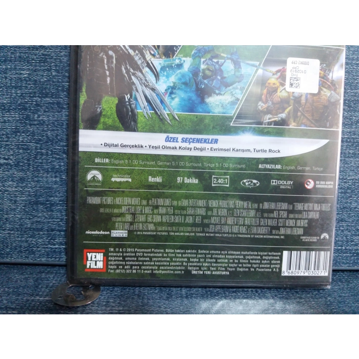NİNJA KAPLUMBAĞALAR DVD FİLM