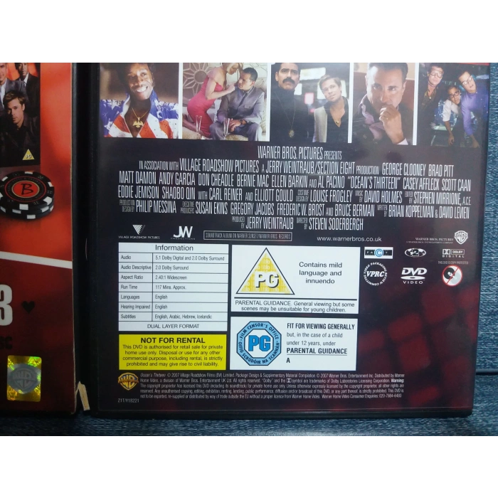 OCEANS COLLECTION DVD FİLM BOX (İNGİLİZCE-4 DISK)