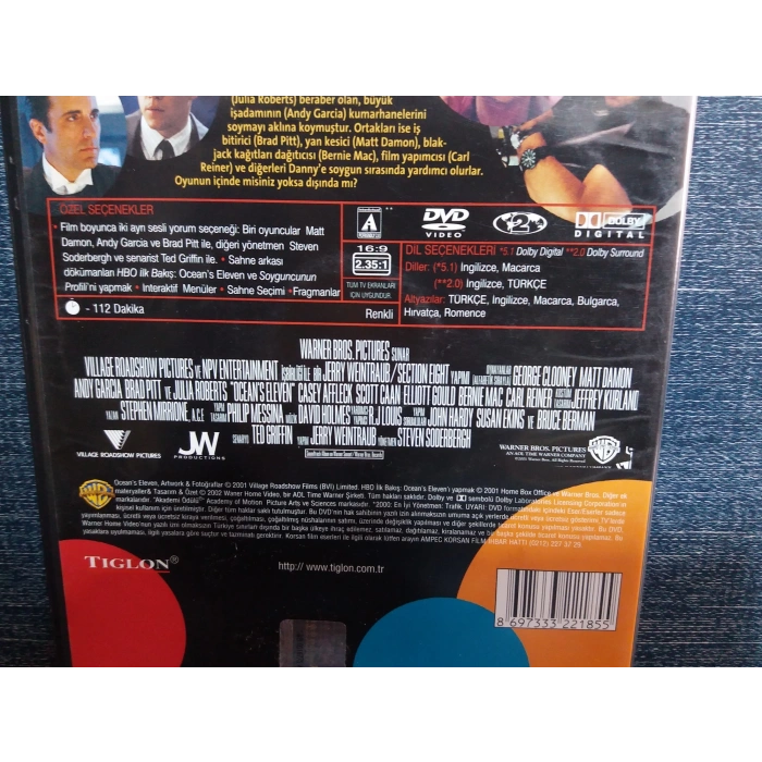 OCEANS ELEVEN DVD FİLM