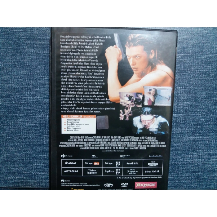 ÖLÜMCÜL DENEY REZIDENT EVIL DVD FİLM