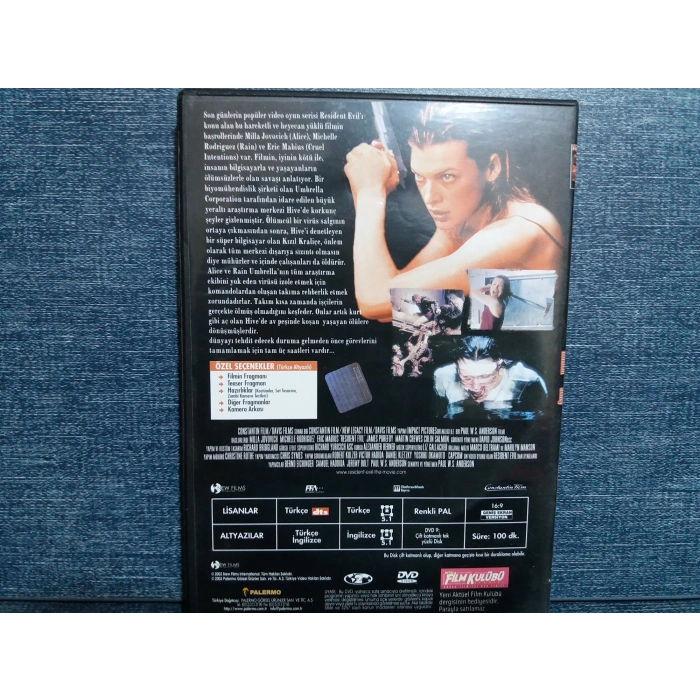 ÖLÜMCÜL DENEY REZIDENT EVIL DVD FİLM