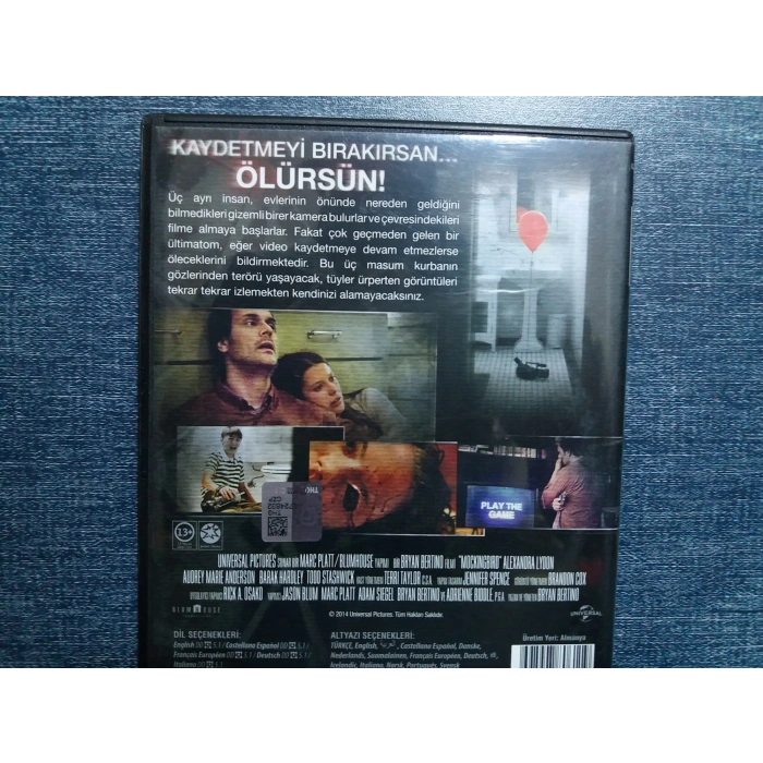 ÖLÜMCÜL KAYIT DVD FİLM