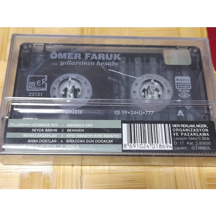 ÖMER FARUK YILLARIN HESABI MÜZİK KASET