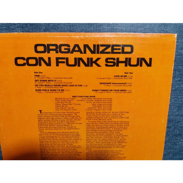 ORGANIZED CON FUNK SHUN MUSIC LP