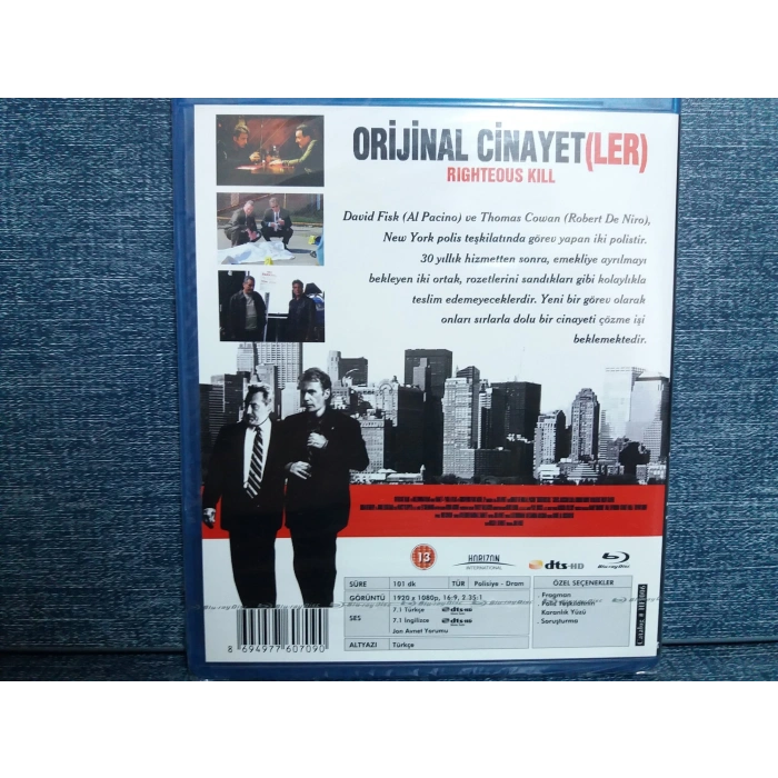 ORİJİNAL CİNAYETLER FİLM BLURAY (SIFIR)