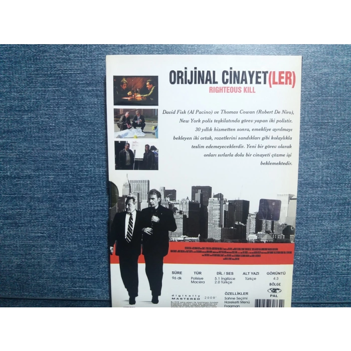 ORJINAL CİNAYETLER DVD FİLM