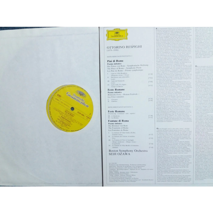 OTTORINO RESPIGHI PINES OF ROME FESTE ROMANE SEIJI OZAWA