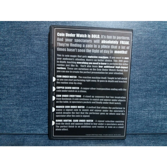 OZ PEARLMAN COIN UNDER WATCH DVD FİLM