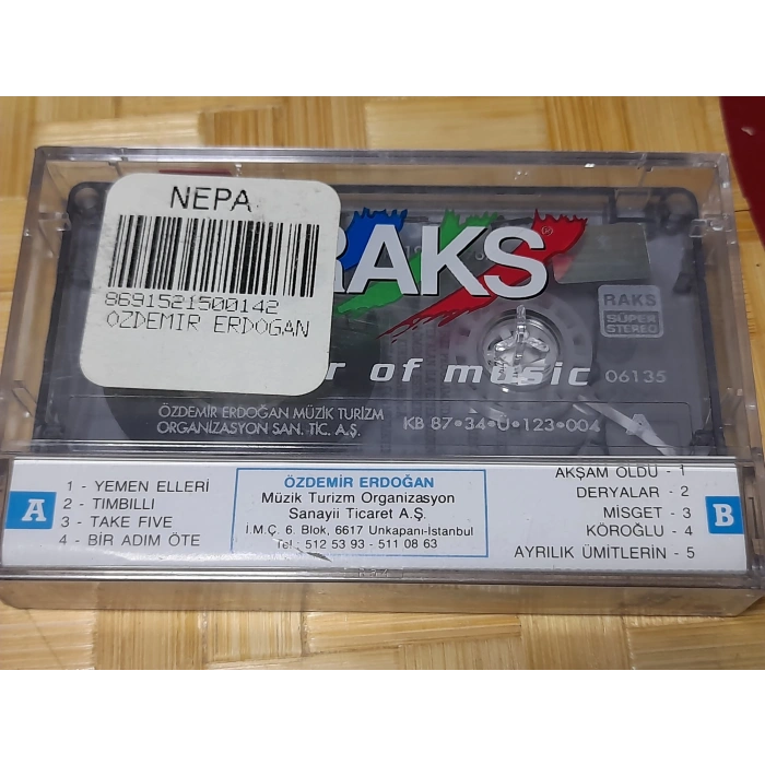 ÖZDEMİR ERDOĞAN JAZZ DENEMELERİ MÜZİK KASET
