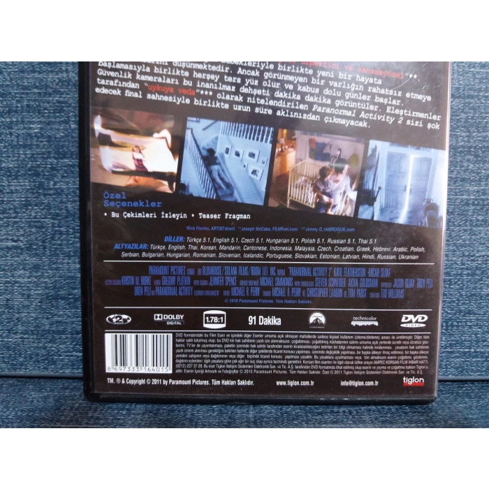 PARANORMAL ACTIVITY 2 DVD FİLM