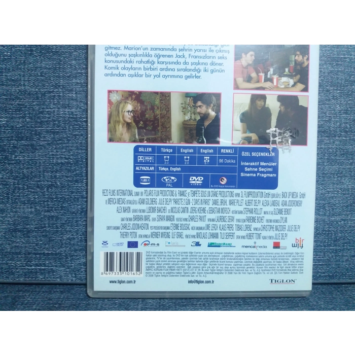 PARİSTE 2 GÜN DVD FİLM