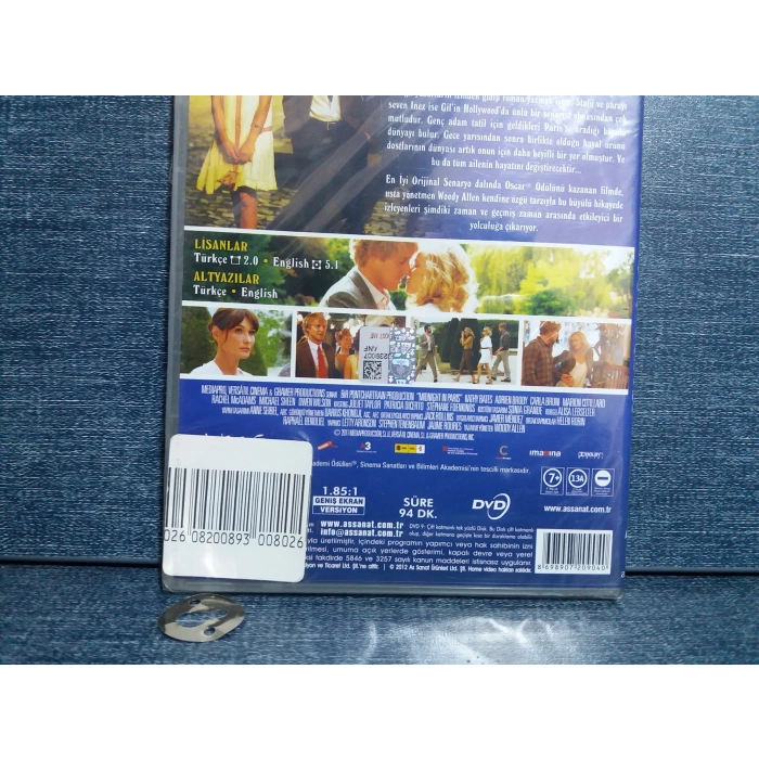 PARİSTE GECE YARISI DVD FİLM (SIFIR)