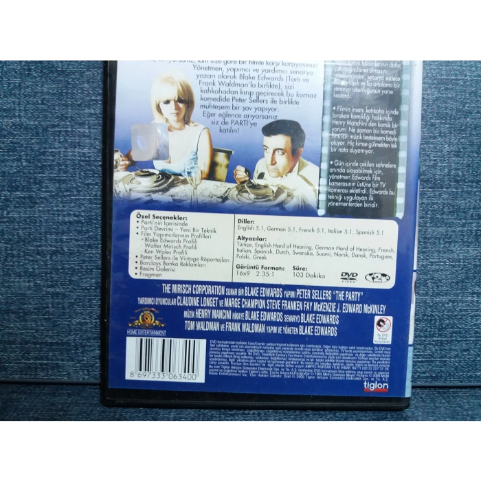 PARTİ PETER SELLERS DVD FİLM