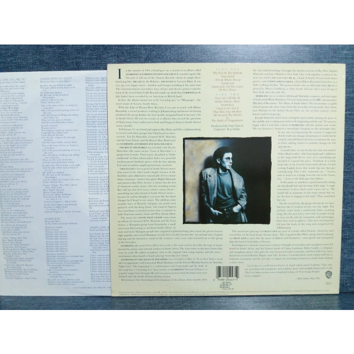 PAUL SIMON GRACELAND MUSIC LP