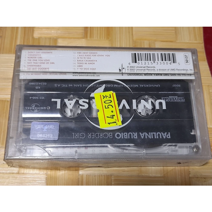 PAULINA RUBIO BORDER GIRL MÜZİK KASET