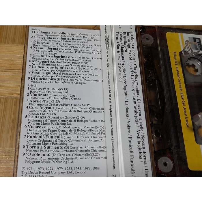 PAVAROTTI GREATEST MÜZİK KASET