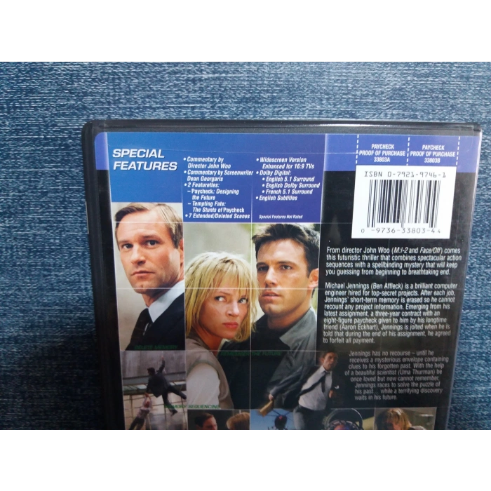 PAYCHECK DVD FİLM (İNGİLİZCE)