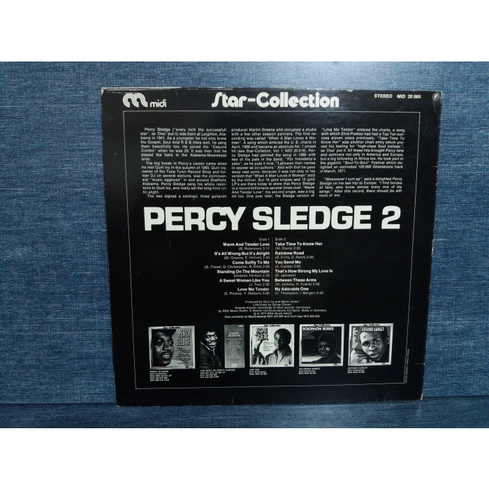 PERCY SLEDGE STAR COLLECTION MUSIC LP