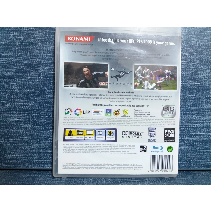 PES 2008 PRO PS3 OYUN