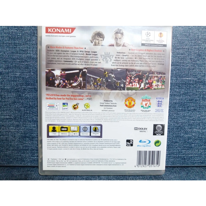 PES 2010 PRO PS3 OYUN